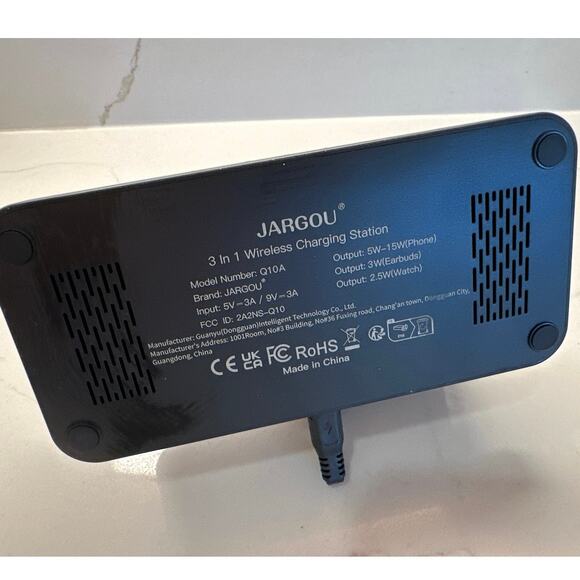 Jargou 3 in 1 Charging Station for Apple Wireless Charger for iPhone AirPods - Picture 4 of 4